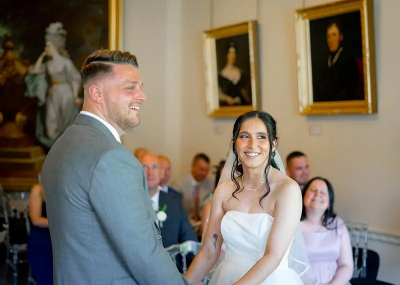 The couple's first dance