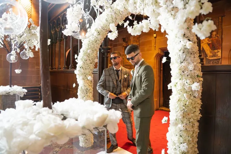 The ceremony in full swing